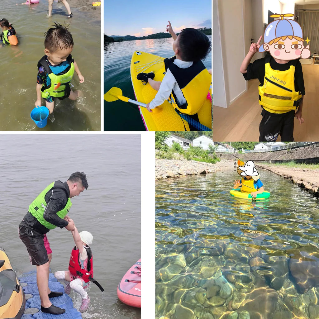 Life Vest for Adult Little Kids Girl Boy Life Jackets with Legs Strap Buoyancy Aid for SUP Kayak Fishing Swim Beach Watersports