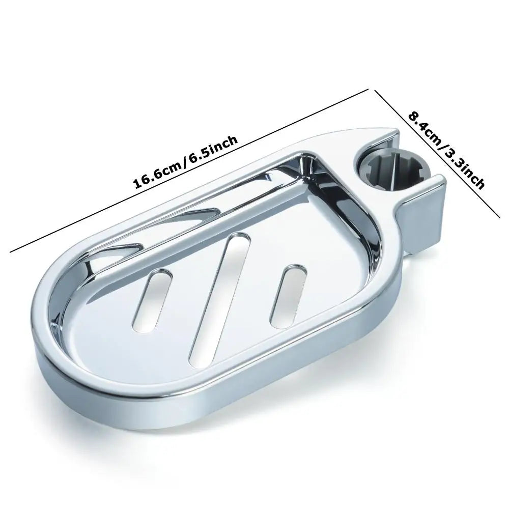 Adjustable Rail Slide Bathroom Bath Shower Soap Dishes Sprinkler Holder Soap Rack For 22 24 25 mm Bathroom Hardware