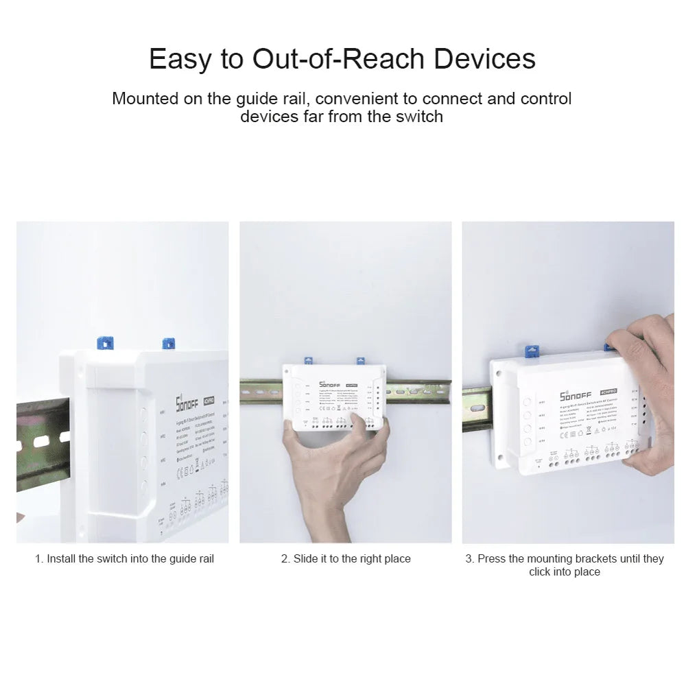 Smart Switch SONOFF 4CH R3/4CH PRO R3 WiFi 4 Gang Wireless Switch CountdownTiming Remote Control Home Automation Via Ewelink APP
