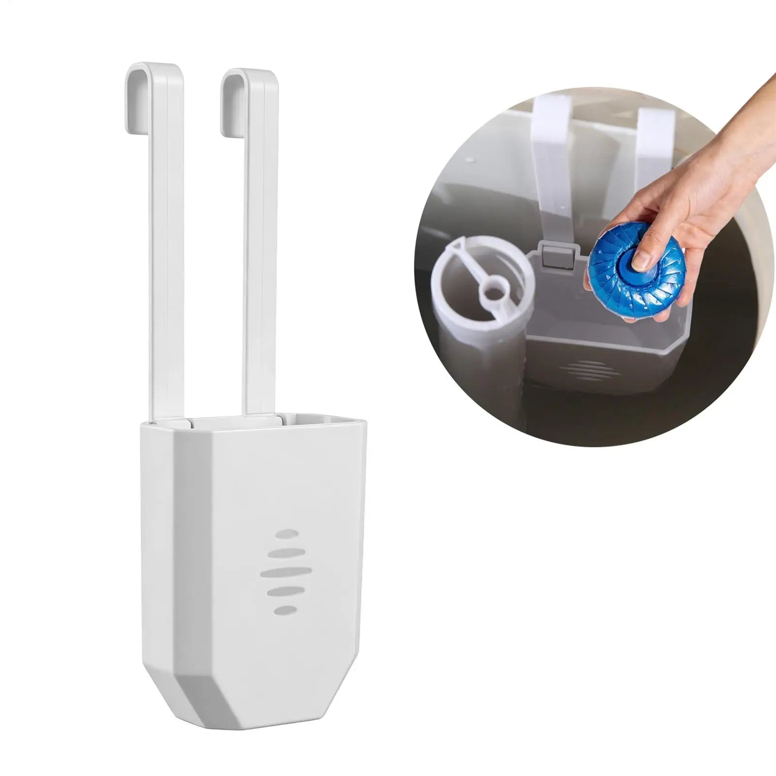 Toilet Tank Cleaning Tablet Holder Adjustable Agent Carrier Toilet Water Tank Cleaner Bracket for Home Dormitory Hotel