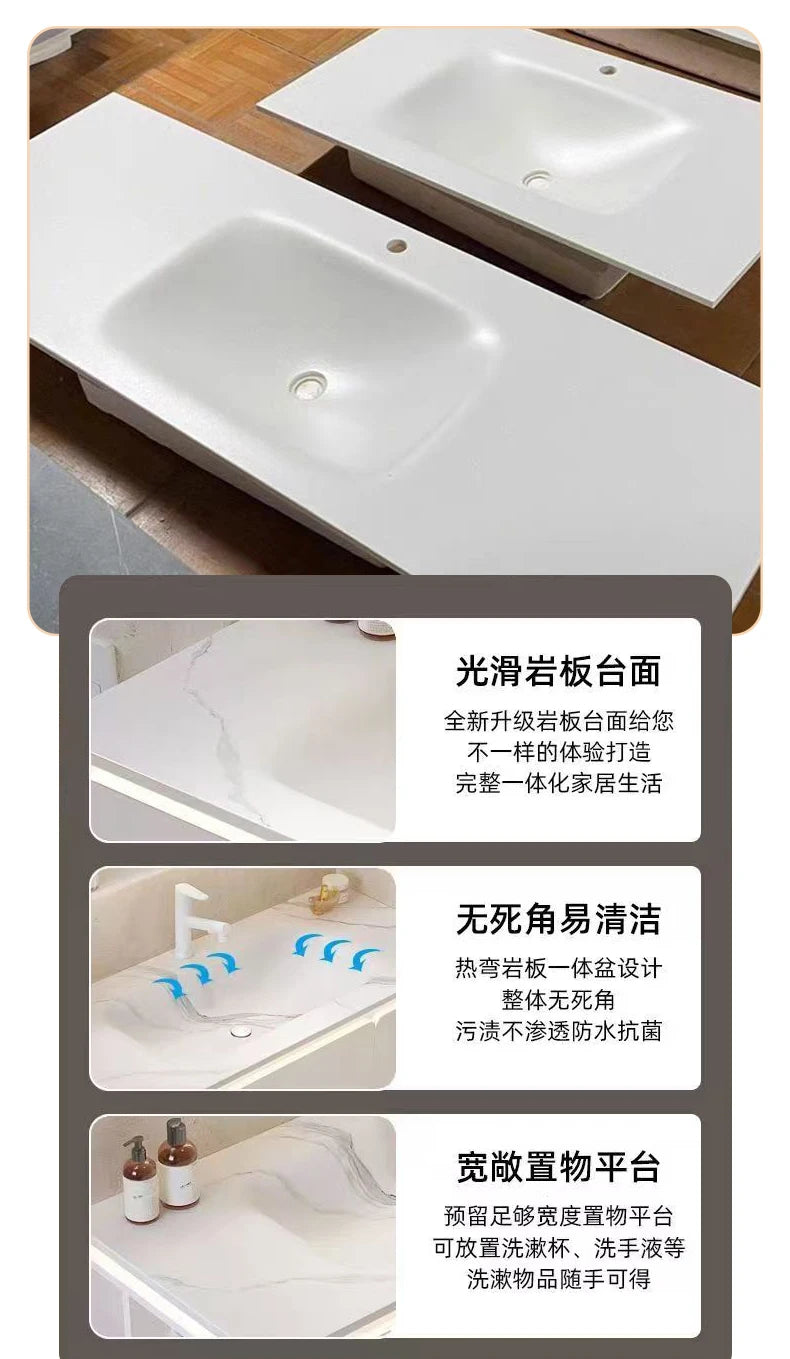 Storage Drawers Bathroom Cabinet Interior Dividers Mirror White Bathroom Cabinet Shelving Modern Badkamer Meubel Accessories