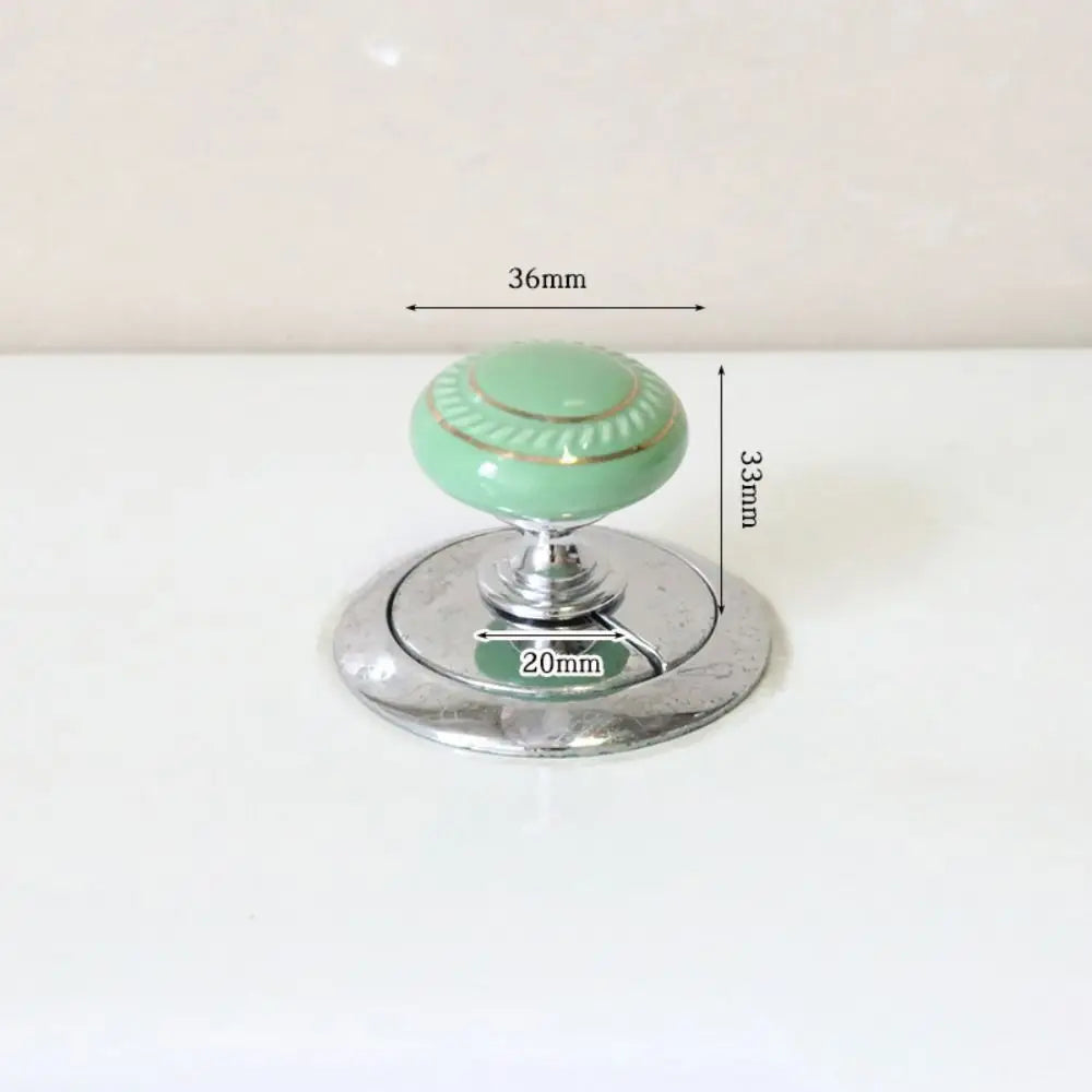 New Ceramic Round Shaped Toilet Tank Button Universal Labor-saving Furniture Handle Toilet Flush Button Toilet