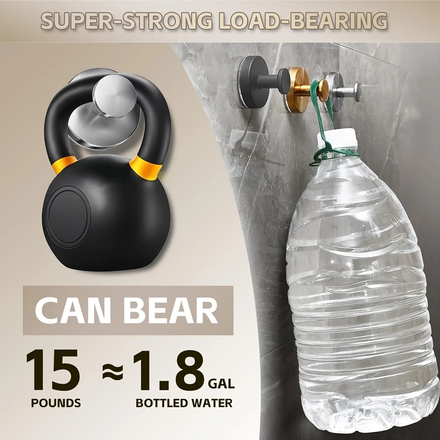 New Suction Cup Hooks Stainless Steel Waterproof Bathroom Shower Wall Mount Punch-free Reusable Strong Adsorption Hook Holders