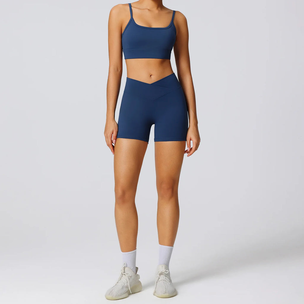 Sport Set Women Summer New Yoga Set Women's Outdoor Fitness Suit 2-piece Set Running Sportswear