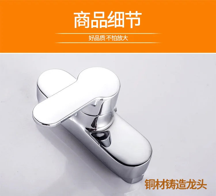 Brass Shower Faucet Mixer Valve Set with Shower Head and Hidden Switch for Bathroom Hot and Cold Water Tap  Bath