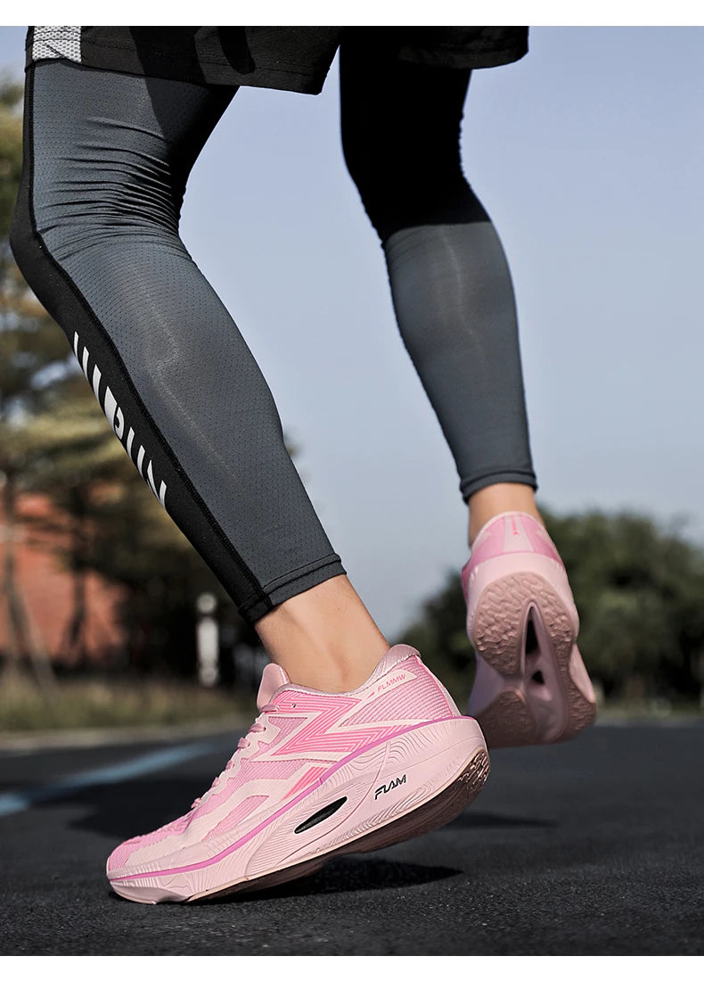 Running Shoes Carbon Board Speciality Marathon Men Sports Breathable Lightweight Women's Comfortable Athletic Nonskid Sneakers