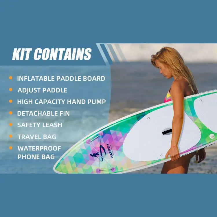 320Cm inflatable vertical paddle board SUP board with removable fins, suitable for adults/children