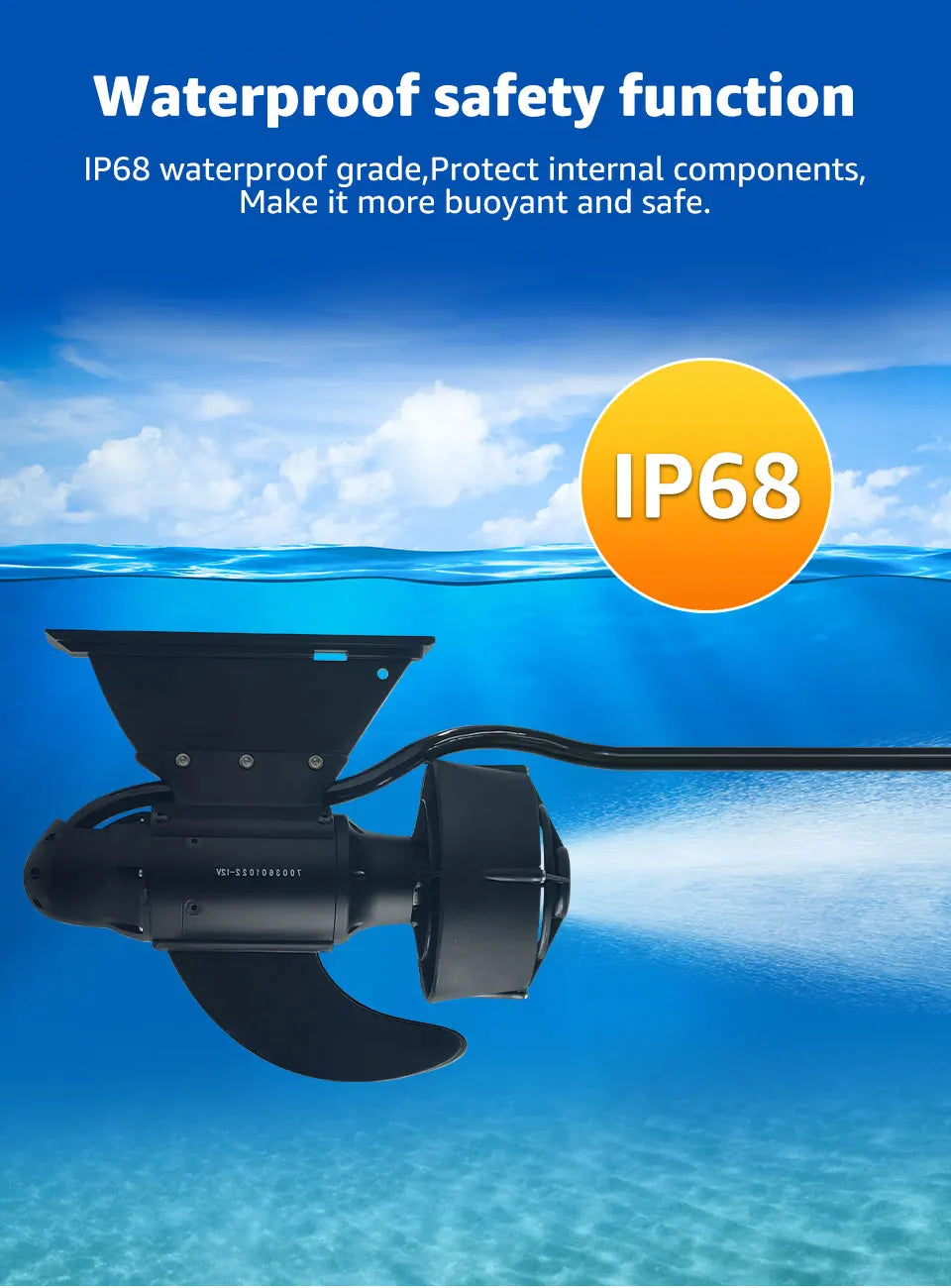 380W 600W Electric Fin Stand Up Paddle Board Push Motor Electric Power Fin SUP Surf Kayak POWER FIN Underwater motor
