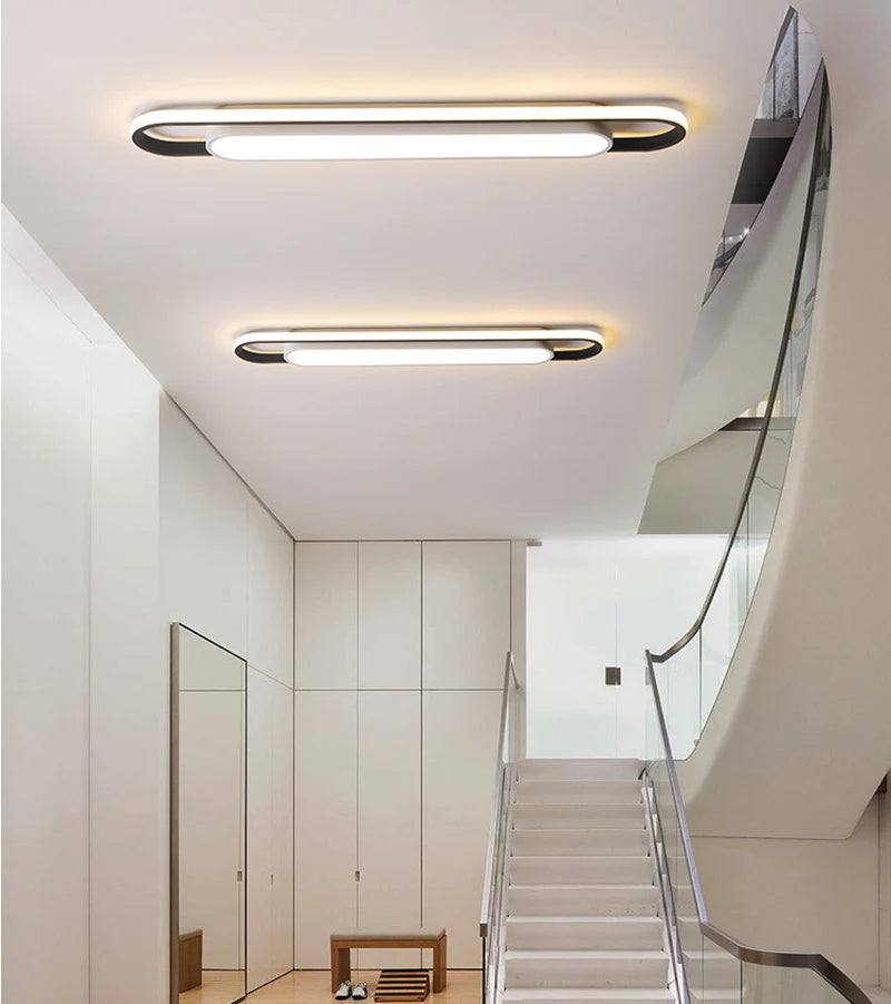 Aisle LED Ceiling Light Rectangular Home Ceiling Chandelier Bedroom Kitchen Decor Lamp Modern Indoor Lighting Living Dining Room