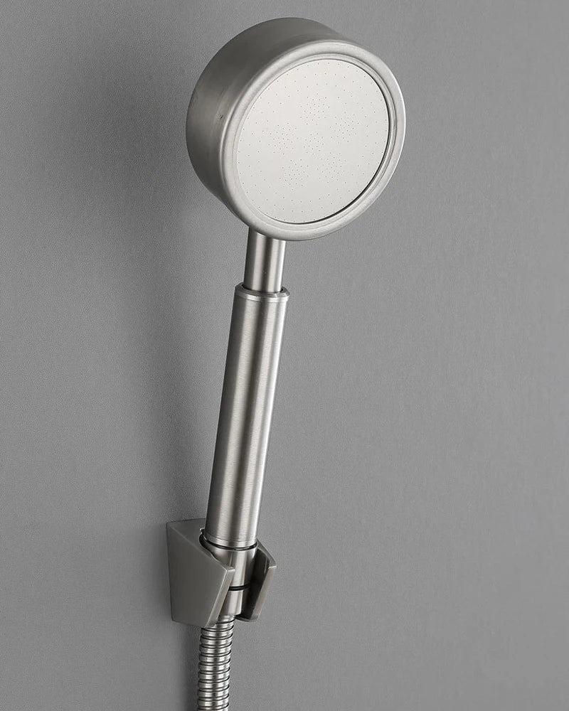 Bathroom Shower Faucet Stainless Steel Triple Bathtub Faucet Mixers Hot Cold Mixer Valve Nozzle Tap Wall Mounted Home Shower Set