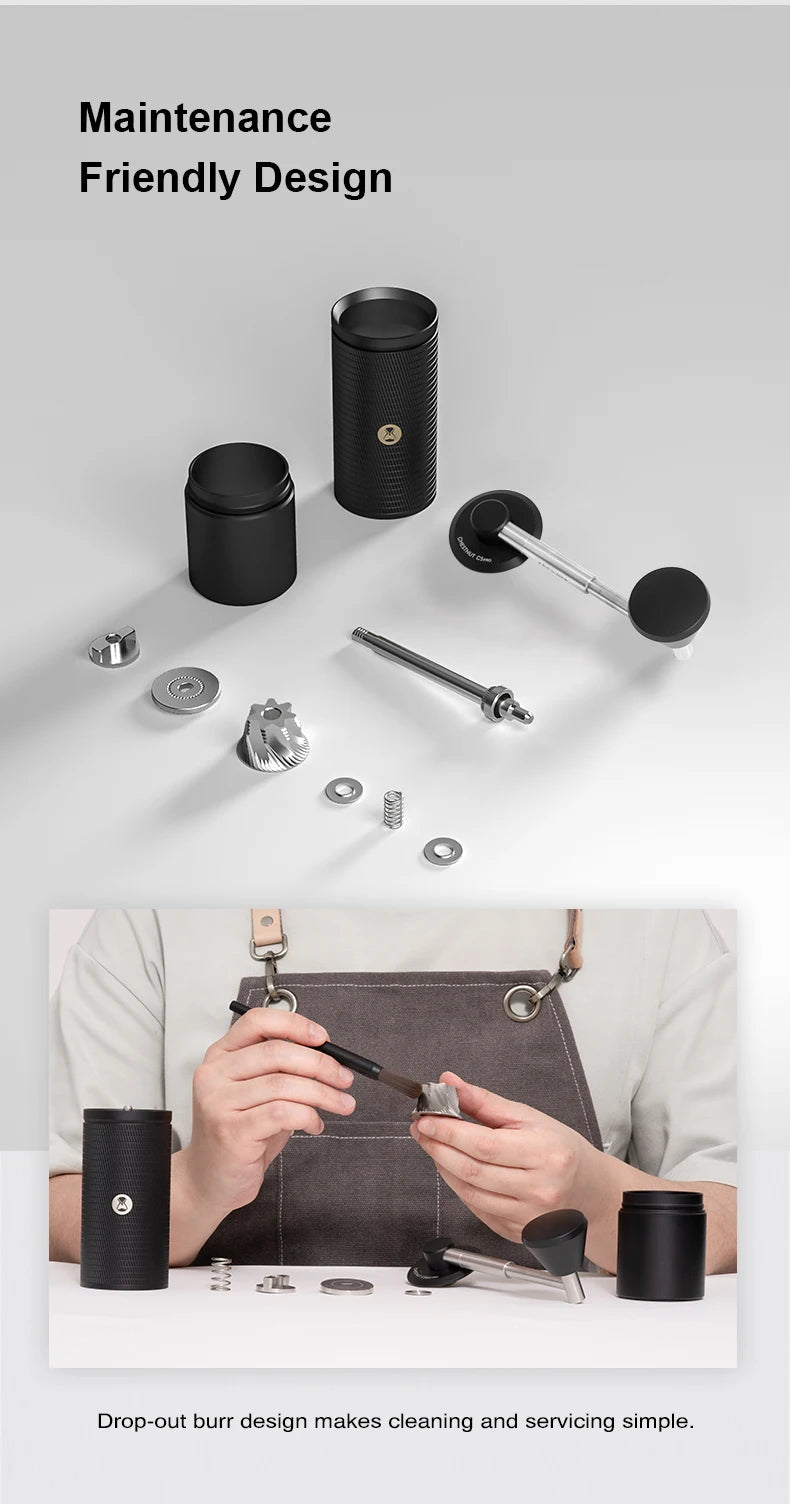 TIMEMORE Chestnut C5ESP PRO Portable Manual Coffee Grinder Foldab Handle Design S2C 42mm Burr Inside Higher Grinding Efficiency