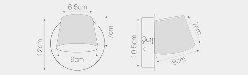 Nordic LED Wall Lamp With Switch 350 Degrees Rotatable Bedroom Bedside Corridor Reading Light Aisle Hotel Sconce Indoor Light