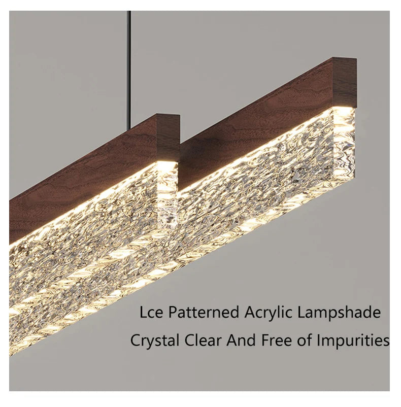 Modern Light Creative Bar Counter Strip Designer Lamps LED Pendant Light For Dining Table Kitchen Chandelier Adjust Function