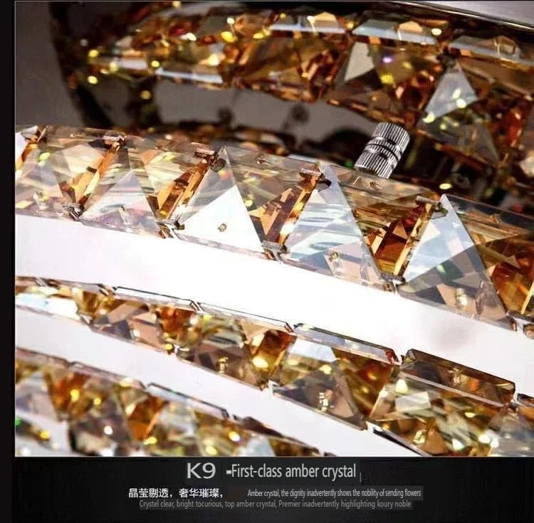 Modern 2024 New Special-shaped Crystal Chandelier Modern Simple Decoration Living Room Dining Room Home Decoration