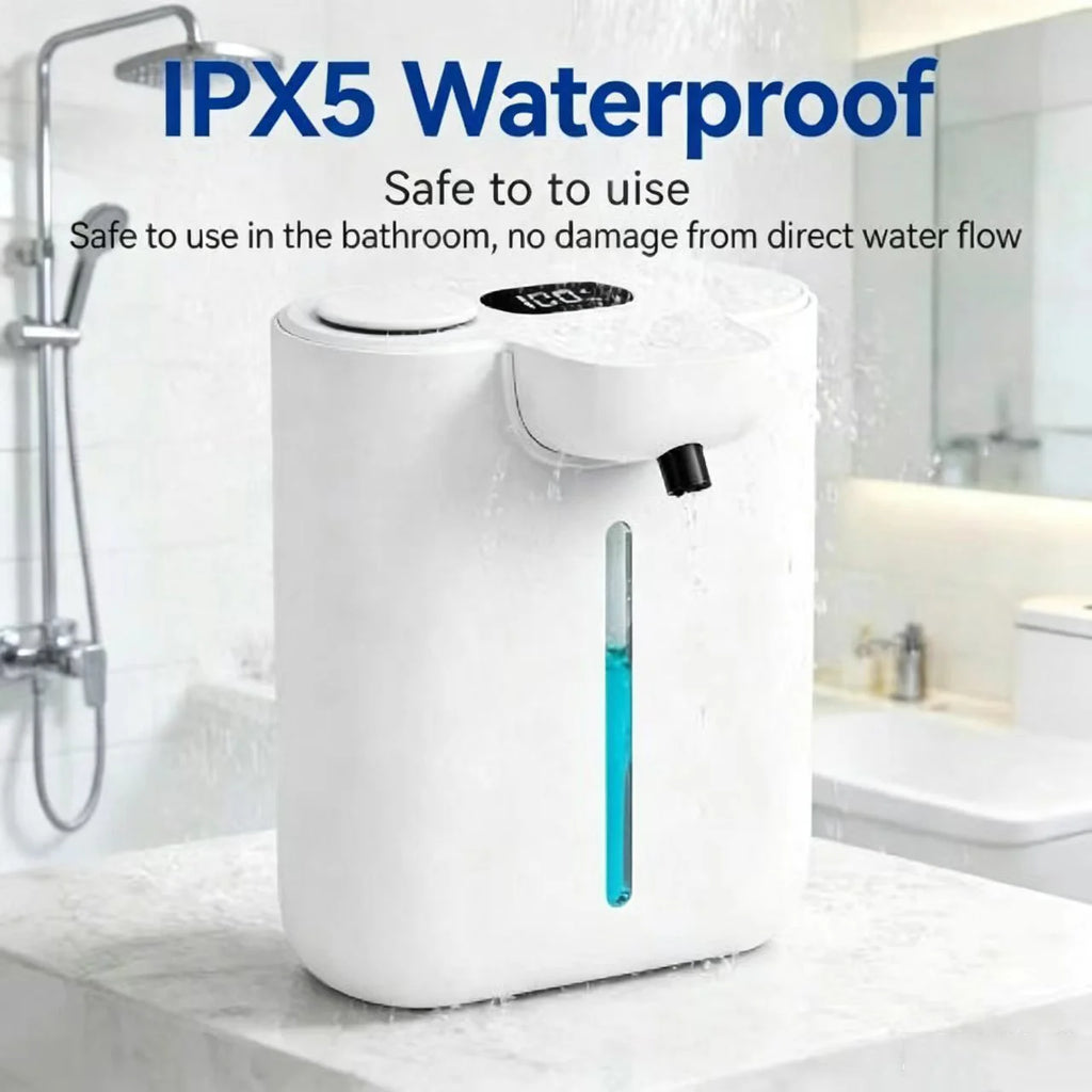 500ML Large Capacity HD Display 9-Gears Adjustable Foam/Liquid Control Automatic Sensor Soap Dispenser Portable Hand Wash Bottle