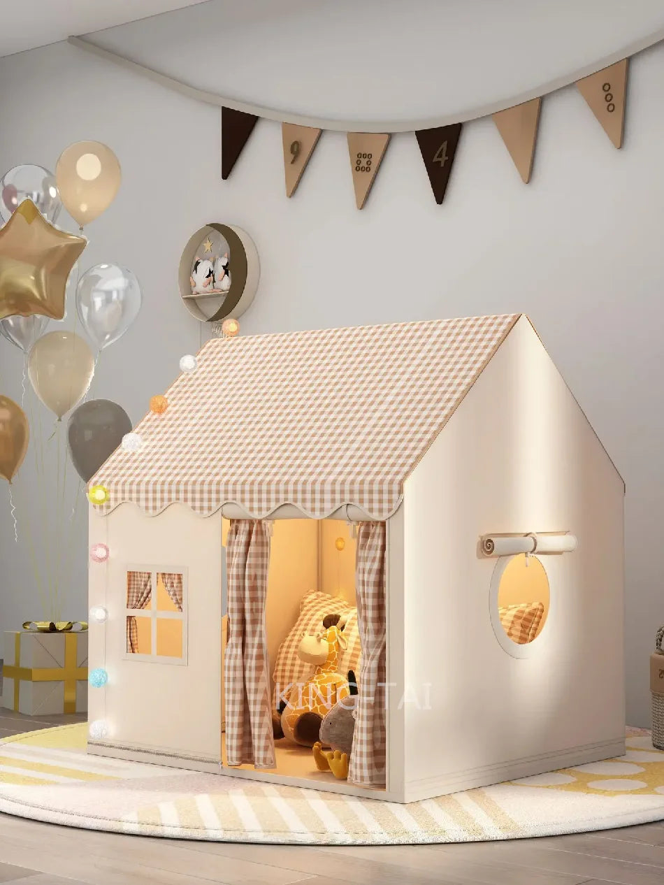Kid Toys Tent Princess Castle Play House Cubby Children Small House Folding indoor Play tent Baby Tent Solid Frame No Light Ball