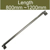 Stainless Steel Shower Glass Door Fixed Rod Clamp Bathroom Glass Support Bar Plane Fixed Adjustable Length Easy to Install