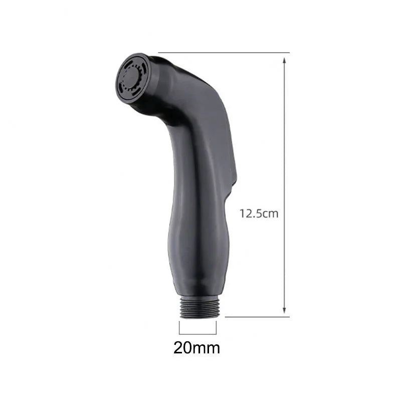 Handheld Black Toilet wash Bidet Faucet Spray Gun Sprayer shower head Anal cleaning washer WC Bathroom water valve hose holder