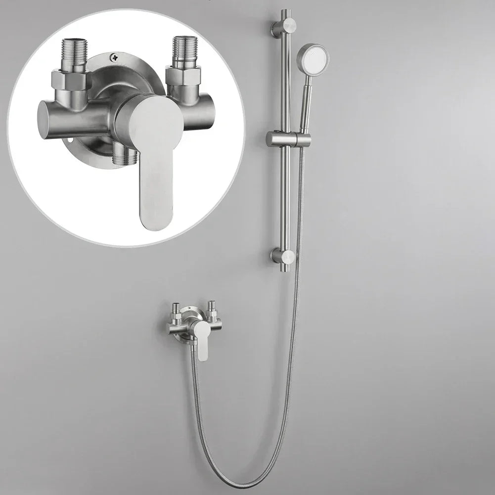 Toilet Shower Mixer Tap Hot and Cold Switch Shower Faucet 304 Stainless Steel Bathroom Accessries Hot & Cold Shower Accessories