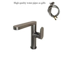 Bathroom faucet, 360 ° rotatable hot and cold sink faucet, space aluminum material