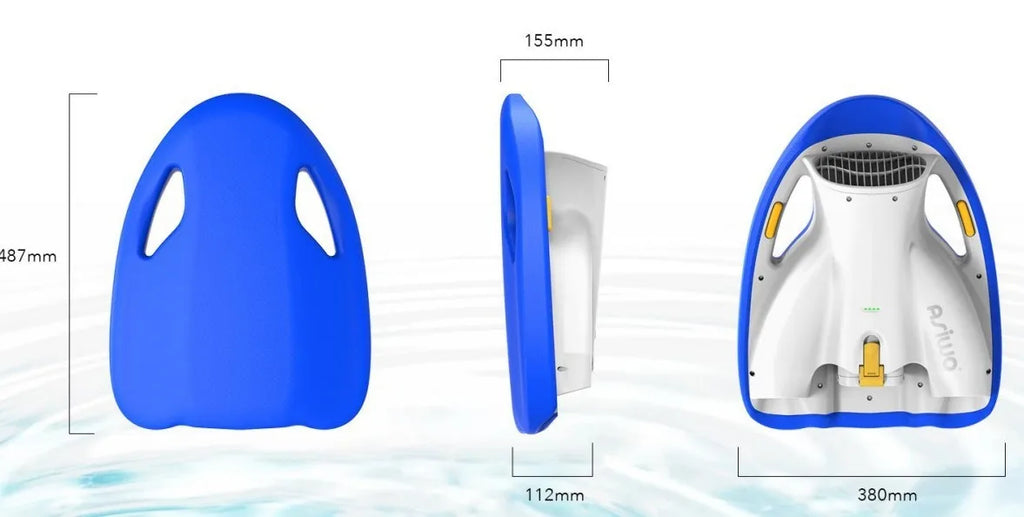 CAMORO 92.5Wh Swimming Kickboard 60 Mins Electric Swim Training Kickboard 3 Gear Water Sport Swimming Pool Board For Adults Kids