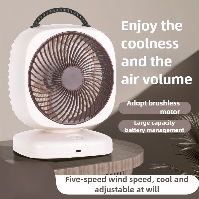 1200mAh-2000mAh Air Circulation Wireless Fan Household Desktop Office Portable Desk Fan Bedroom Large Wind Ceiling Fan