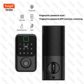 Tuya BLE Digital Electronic Smart Deadbolt Fingerprint Door Lock Password Card Key Unlock Keyless Entry For Smart Home