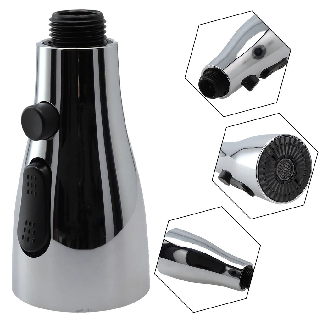 Faucet Sprayer Head Shower Nozzle Kitchen Sink Pull-out Faucet Kitchen Spare Replacement Tap Sprayer 3 Modes 1/2" Connection