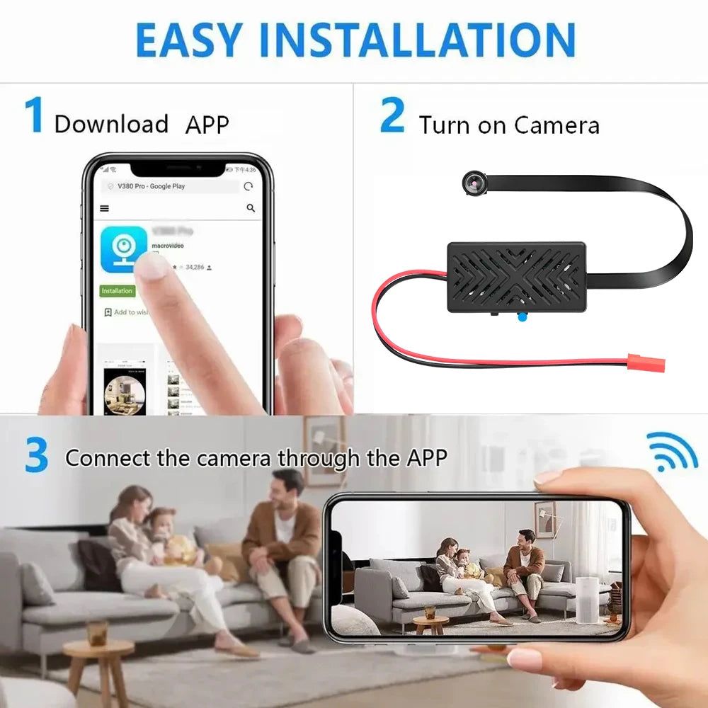 HD 1080P DIY Camera Wifi Remote View Mini Camera Home Security Motion detection Camcorder Remote Contro Video Recorder Cam