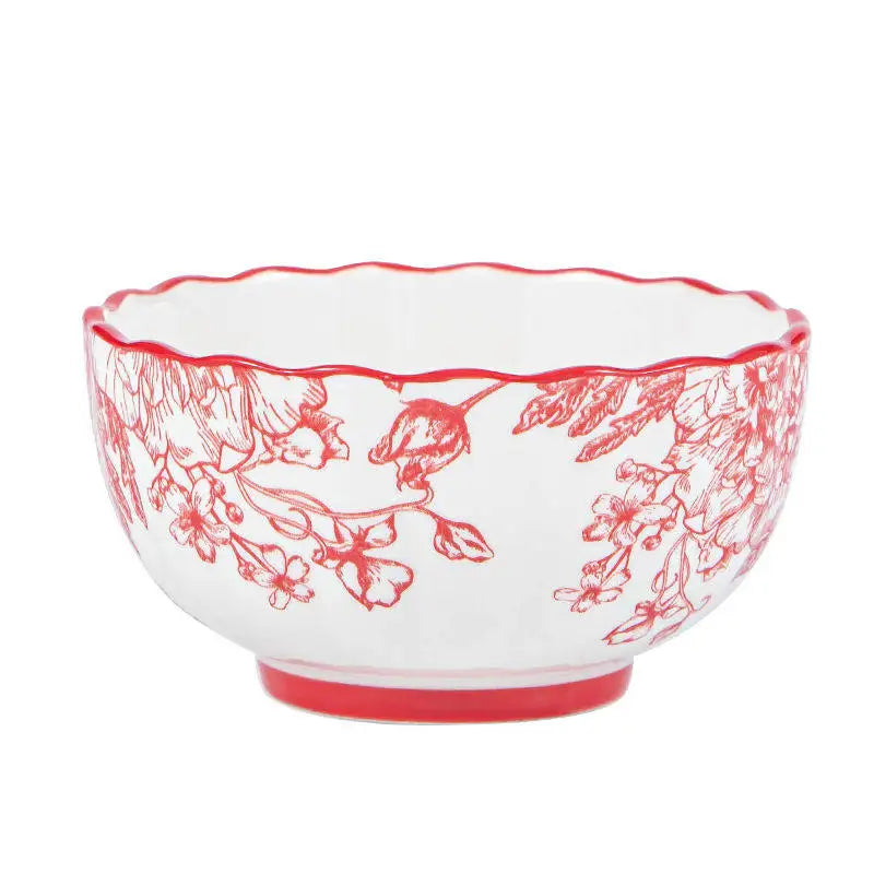 Modern Red Dinner Set Plates Luxury Designer Italian Round Plates Dinner Sets Ceramic Elegant Aparelho De Jantar Kitchen Dishes