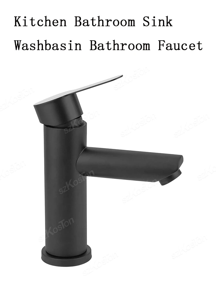 Kitchen Faucet Stainless Steel Hot and Cold Water Tap Washbasin Basin Faucets Bathroom Bathtub Accessories Set Sink Bath Mixer