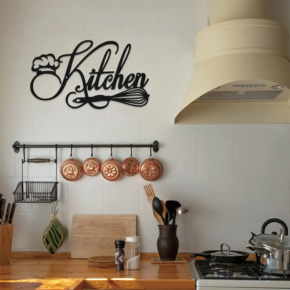 DDPNKL 1PC Kitchen Sign Wall Decor, Metal Kitchen Signs Wall Decor Farmhouse & Home & Kitchen Wall Decor Farmhouse & Kitchen