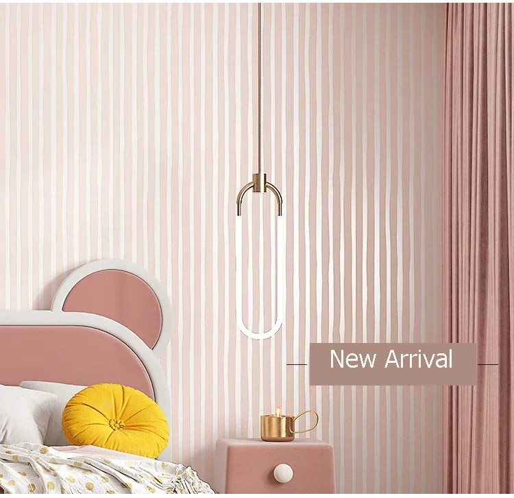 Modern Vertical Stripe Wallpaper Pink Blue Striped Living Room Decor TV Wallpapers 3d Elegant Home Decoration Wall Papers