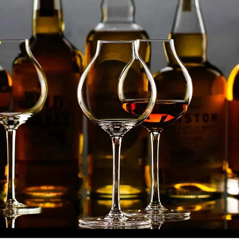2Pcs Professional Blender's Whiskey Copita Nosing Glass,Tulip Bud,Whisky Crystal,XO Chivas Regal Goblet Cup,Wine Serving Glasses