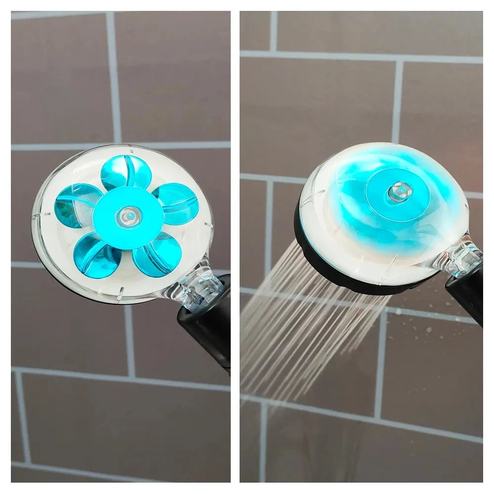 New 3/7 Colors Digital Temperature Display LED Shower Head High Pressure Shower Turbo Bathroom Hand Hose Set Showerhead Nozzle