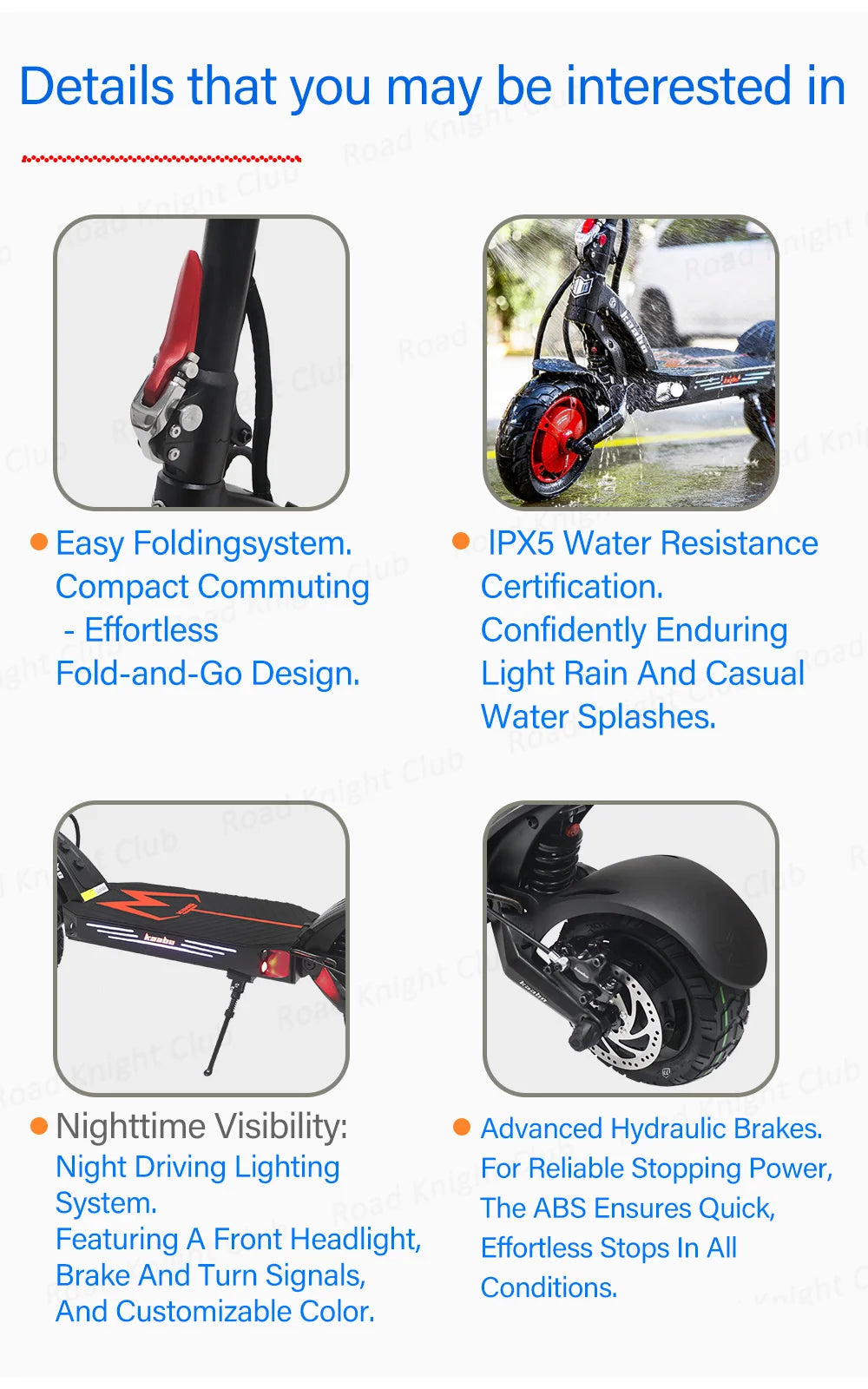 KAABO Mantis King GT 60V 24Ah Battery 1100W*2 Motor 70km/h Full Hydraulic Brake Central Display IPX5 WaterProof Electric Scooter