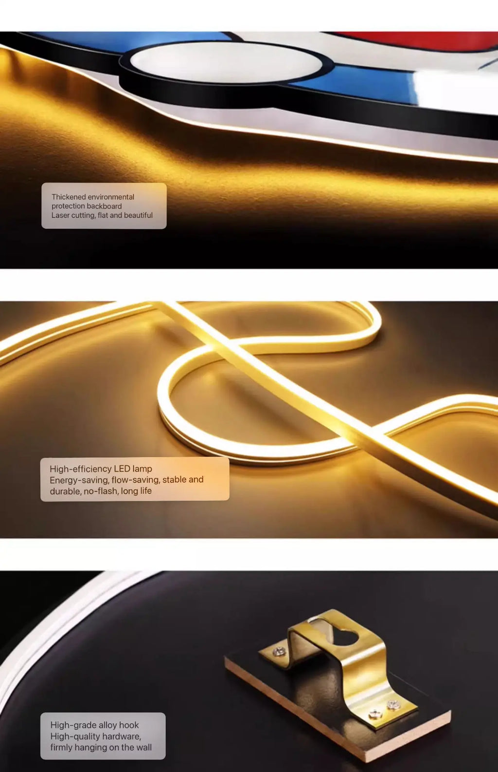 Nine Fish Entrance Decoration Painting, Modern Light Luxury Wall Clock Painting, Corridor, High end LED Light Mural Painting