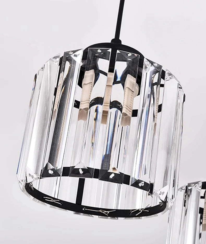 Staircase Pendant Lamp Modern Light Luxury Crystal Lamp Simple Living Room Lamp Duplex Hotel Lobby Interior Decoration Lighting