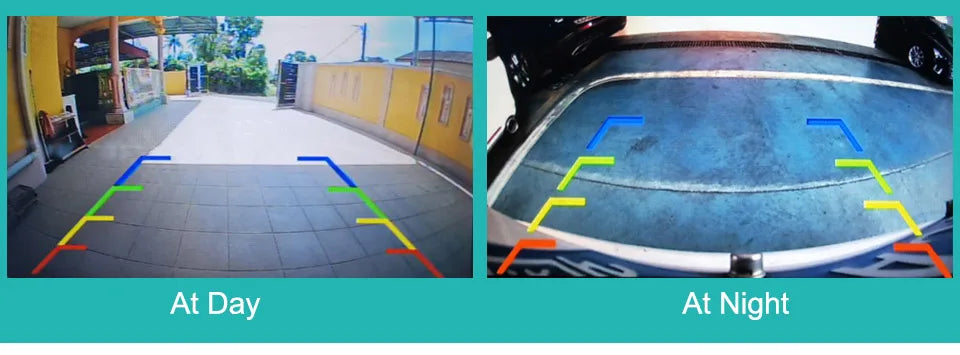 AHD 1080P Golden Lens Car Intelligent Dynamic Trajectory Moving Guide Parking Line HD Rear View Reverse Backup Tracks Camera