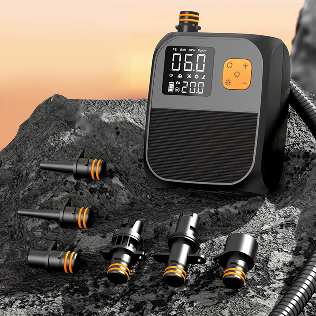 SUP Air Pump Rechargeable Electric Paddle Board Pump Portable Electric Pump for Inflatable Stand Up Paddle Board Kayaks Boats