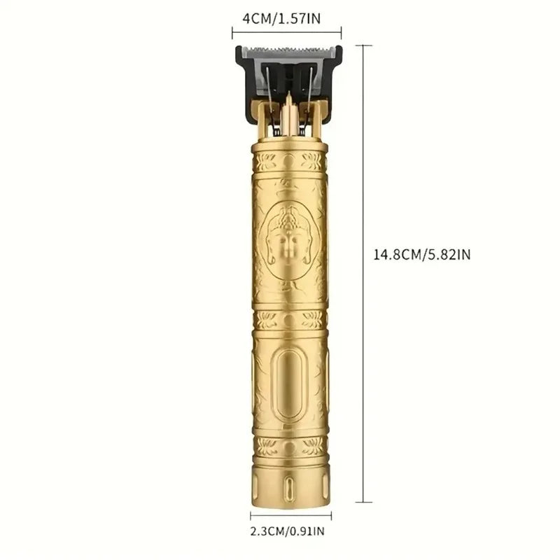 T9 Hair Trimmer for Men Cordless Beard Clipper 4 Guide Combs Brush USB C Cable Silent Operation Shaver Home Haircut Tool Kit