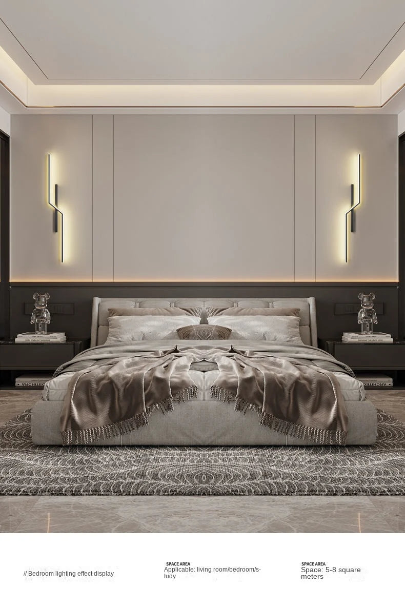 Modern Minimalist LED Wall Lamps - Bedside Interior Lighting for Living Room Bedroom Stairs - TV Backlight Wall Decor Lights