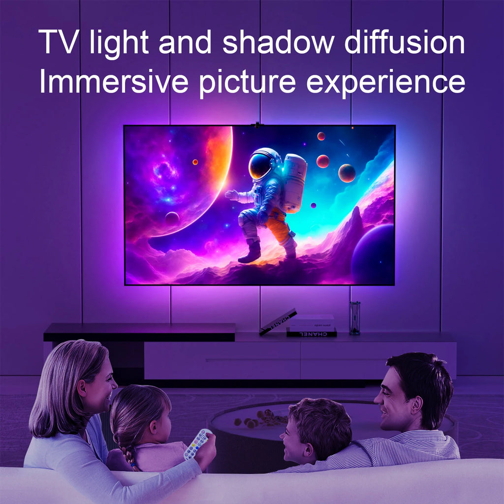TV LED Backlight With Camera Ambient Strip Light Immersion Led Color Strip LED Light For 55-65 Inch Tv Pc Led Rgb Tape Screen