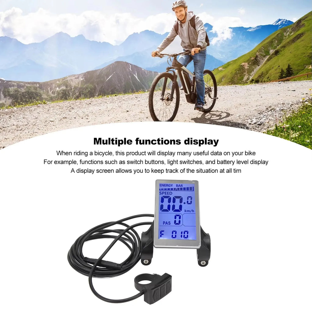 250W-750W Brushless For Electric Bike Controller LCD Panel Scooter EN06 S830 S866 JN Controller 15A 25A WP Plug Square Wave GD06