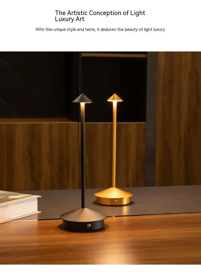 Rechargeable Table Lamp Creative Dining Touch Led Hotel Coffee Pina Pro Table Lamp Lampada Bedside Lamp Decorative Desk Lamp