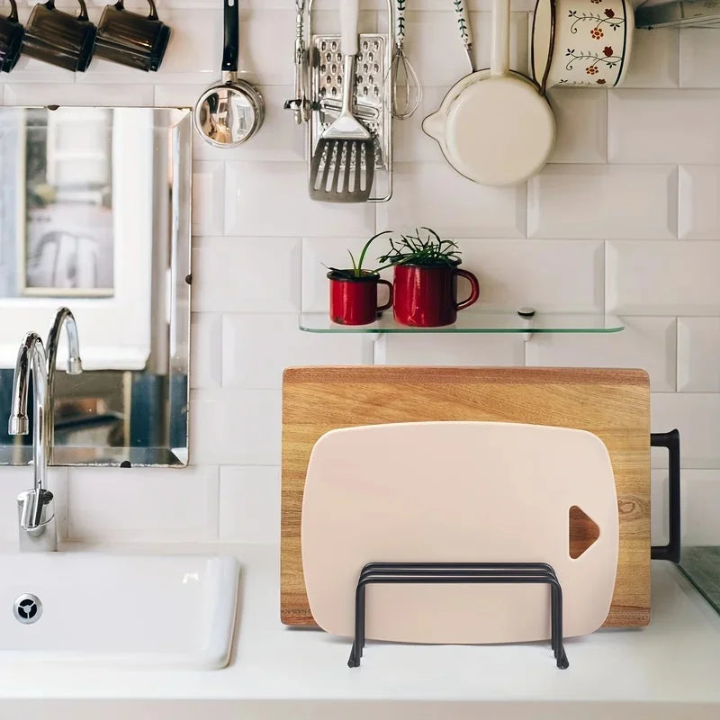 Kitchen Cutting Board Storage Rack Cabinet Organizer Holder For Baking Tools Kitchen Accessories