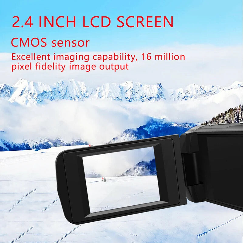 1080P HD Professional Digital Video Camera With Mic 16 Million Pixels DV Audio Multifunction Anti-shaking Photographic Machine