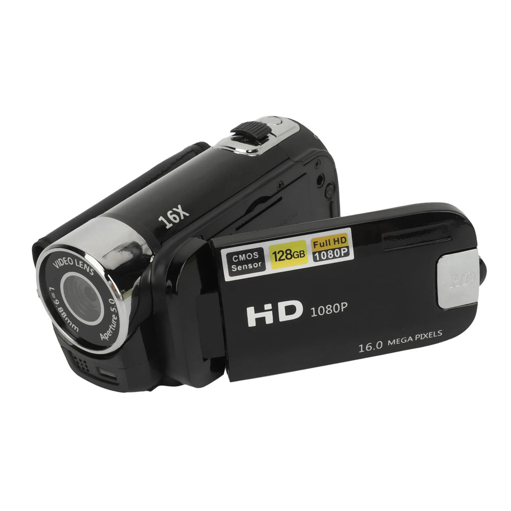 16MP Digital Camera HD Video Camcorder 2.4 Inch Rotatable Screen 16X Digital Zoom Video Camera Recorder USB Connection Port