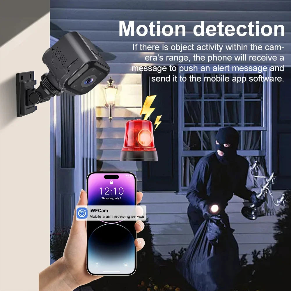 Smart wifi security camera mini camera High Power Low Power Wireless Wifi Action Camera Baby Monitor