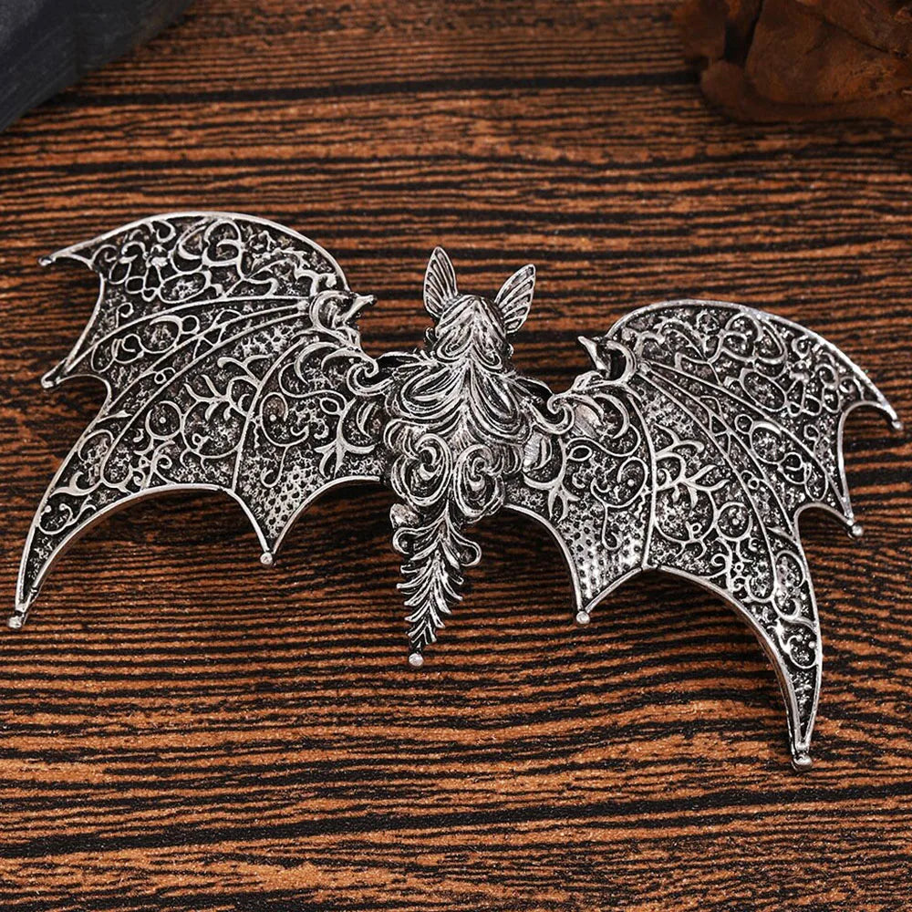 Viking Retro Gothic Bat Women's Hair Clip Personalized Fashion Multi functional Party Hair Accessories Perfect Gift Choice